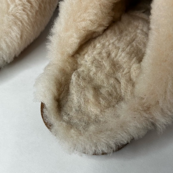 BIOTIME Shearling Fur Juarez Southwestern Multicolour Wool Cozy Slide Slipper 9 - Picture 12 of 16